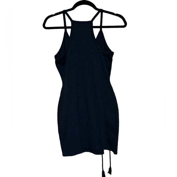 Windsor Black Mini LBD Dress with Ties - Picture 4 of 5